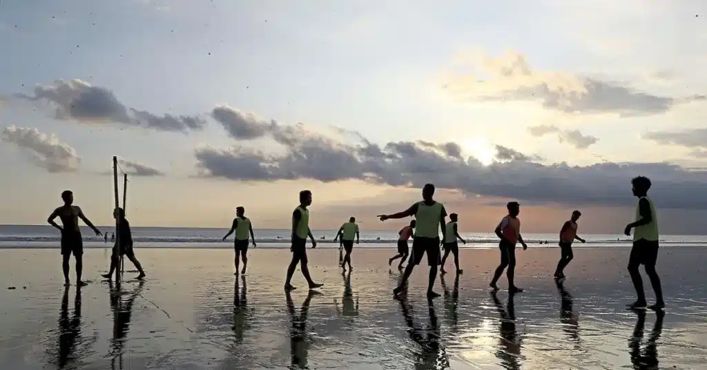 beach football Kuta