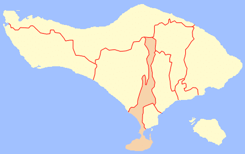 Badung Bali Map