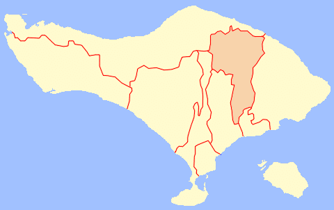 Bangli Bali Map