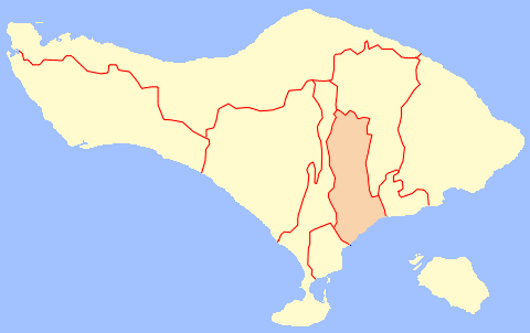 Gianyar Bali Map