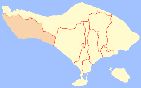 Jembrana Bali Map